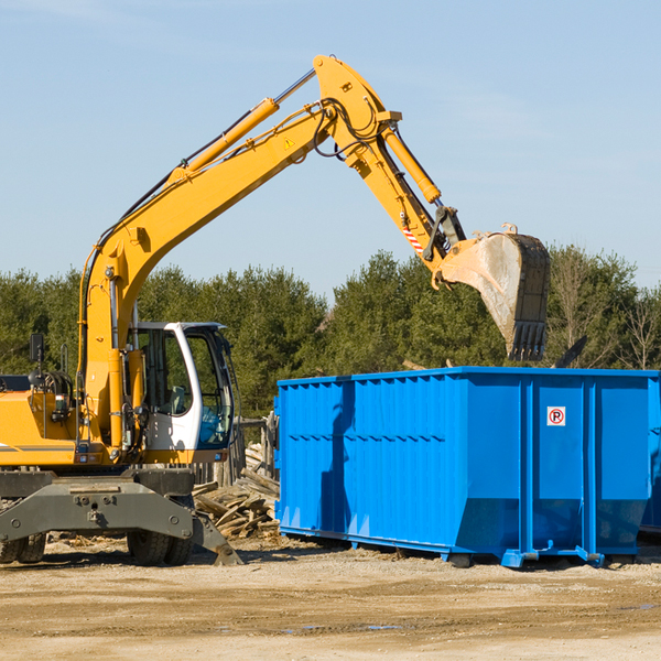 can i choose the location where the residential dumpster will be placed in Rake